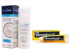 Pack Corpitol emulsión 100ml + Thrombocid 1 mg/g pomada 1 tubo 60gr