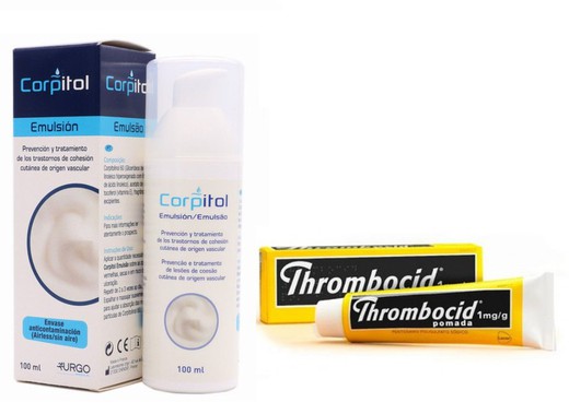 Pack Emulsão Corpitol 100ml + Thrombocid 1mg/g pomada 1 bisnaga 60gr