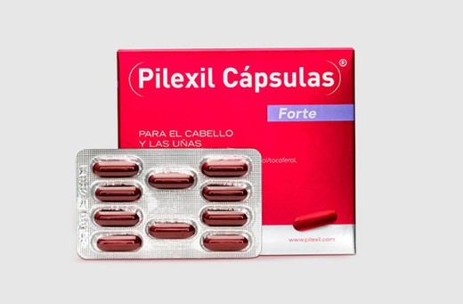 Pilexil Forte cápsulas para el cabello y las uñas 100 cápsulas de gelatina blanda + 20 cápsulas de regalo