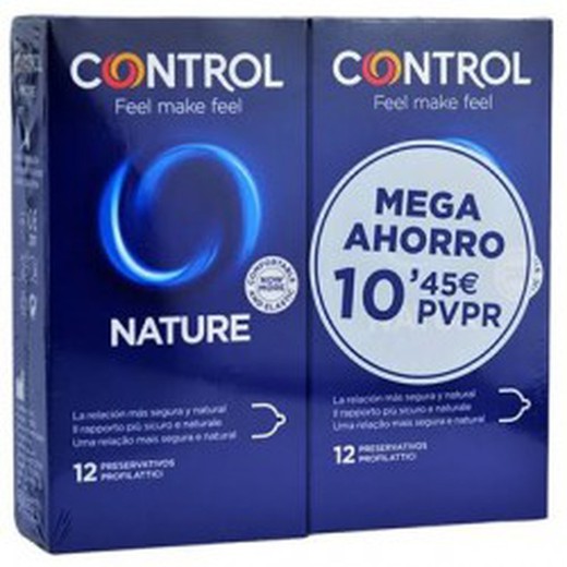 Pacote de preservativos Control Nature 24 unidades