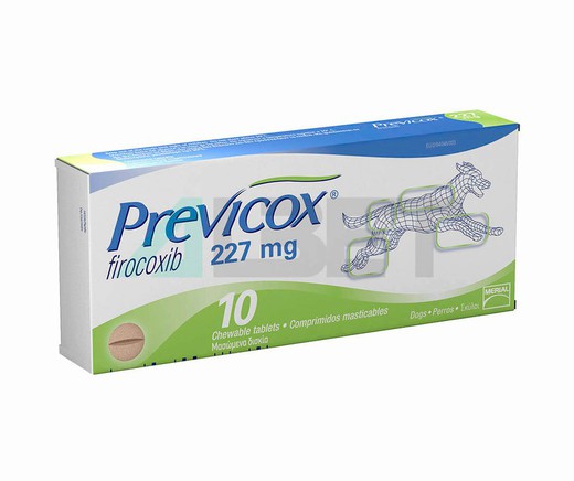 Previcox 227mg 10 comprimidos masticables para perros