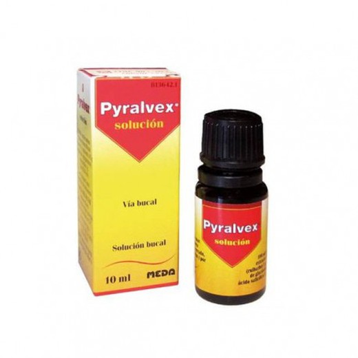 Pyralvex 10 mg/ml + 50 mg/ml Solución bucal 1 frasco 10 ml