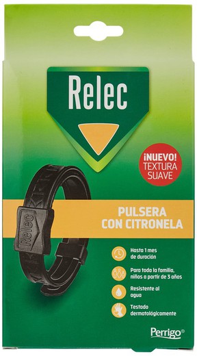 Relec Antimosquitos Pulsera Negra