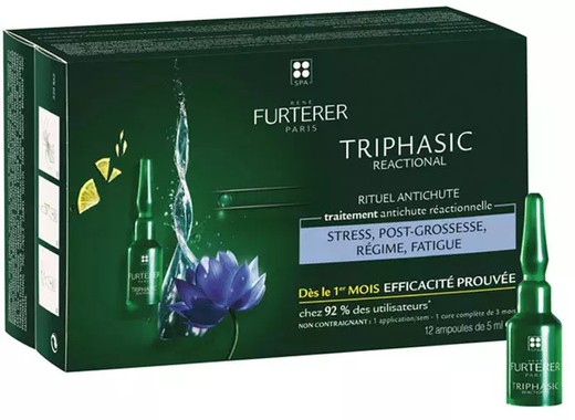 Rene Furterer Triphasic Reactional Queda de Tratamento 12 Ampolas 5 Ml