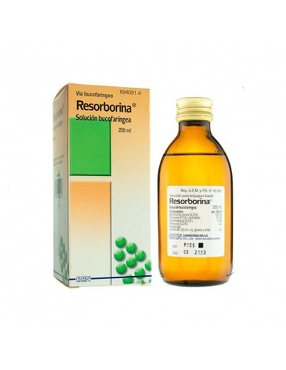 Resorborina solución bucal frasco de 200 mL