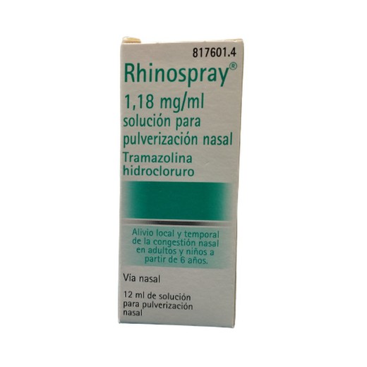 Rhinospray 1,18 mg/mL Solução de spray nasal 1 frasco de 12 mL