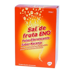 ENO sal de frutas 5 g 10 sachês pó efervescente (sabor laranja)