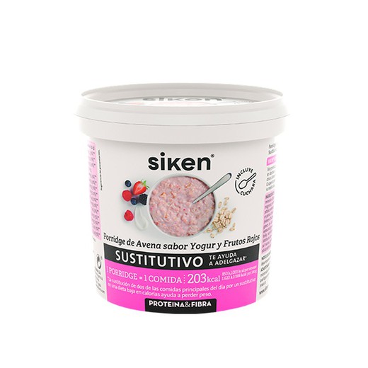 Siken porridge sustitutivo sabor yogur y frutos rojos 52 g para controlar el peso