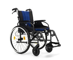Cadira de rodes còmoda d´alumini i amb fre d´acompanyant Eclips X2