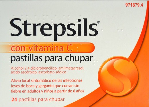 Strepsils com vitamina C 24 comprimidos