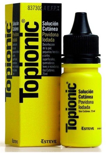 Topionic 100 mg/ml solución cutánea 1 frasco 25 ml