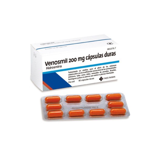 Venosmil 200 mg cápsulas duras