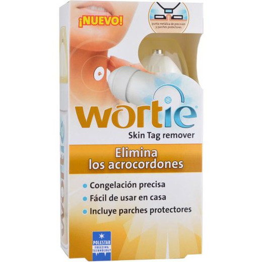 WortieSkin tag remover + parche protector tubo 30 ml + 6 parches