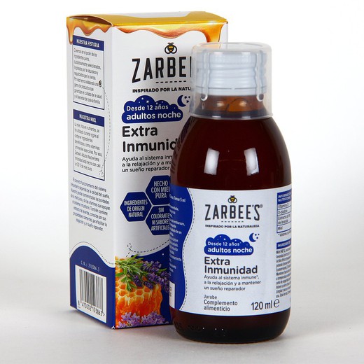 Xarope de imunidade noturna para adultos de Zarbee 120 mL