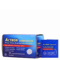 Actron Compuesto 267 mg/133 mg/40 mg 20 Comprimidos efervecentes