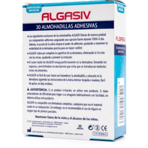 Algasiv dentadura inferior 18 coixinets