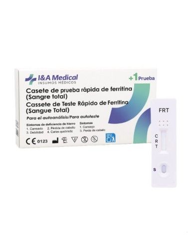Teste rápido de ferritina em todos os cassetes de teste de sangue total