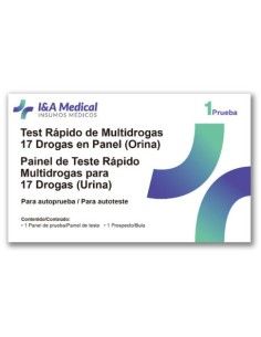 Todos os testes rápidos para múltiplas drogas detectam 17 substâncias.