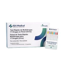 Todos os testes rápidos para múltiplas drogas detectam 17 substâncias.