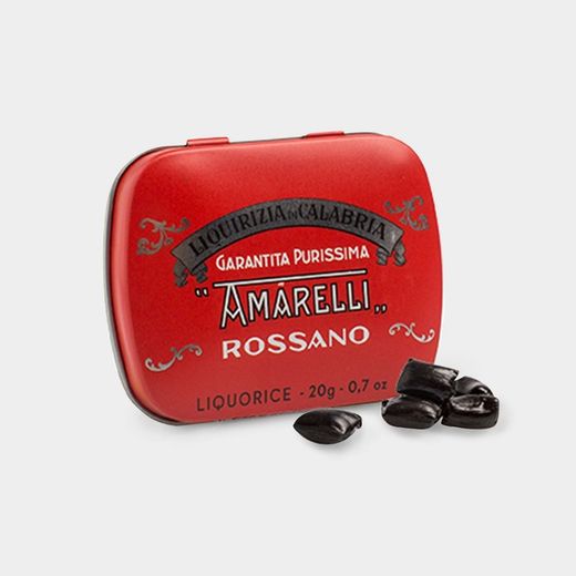 Pastilhas de alcaçuz Amarelli Nanetti Favette com menta 20gr