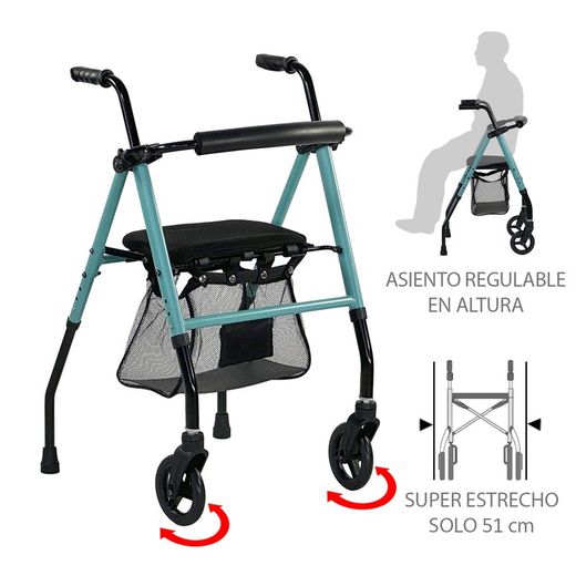 Andador de alumínio Zen da Dynamic Aids