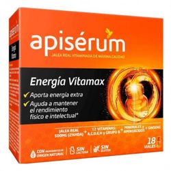 Apiserum Energia Vitamax 18 vials bebibles