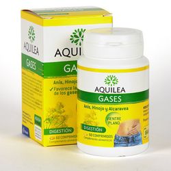 Aquilea Gases 60 comprimidos para el bienestar después de comidas y digestiones pesadas