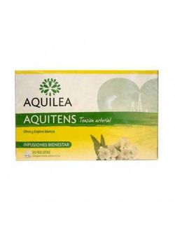 Aquilea Aquitens 20 saquetas de infusão natural com plantas para ajudar a controlar a pressão arterial.