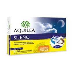 Aquilea sueño comprimidos para dormir con melatonina y valeriana envases con 15, 30 y 60 comprimidos