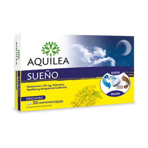 Aquilea son comprimits per dormir amb melatonina i valeriana envasos amb 15, 30 i 60 comprimits