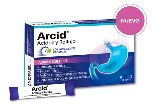 Arcid - Azia e refluxo 12 bastões de 10 ml