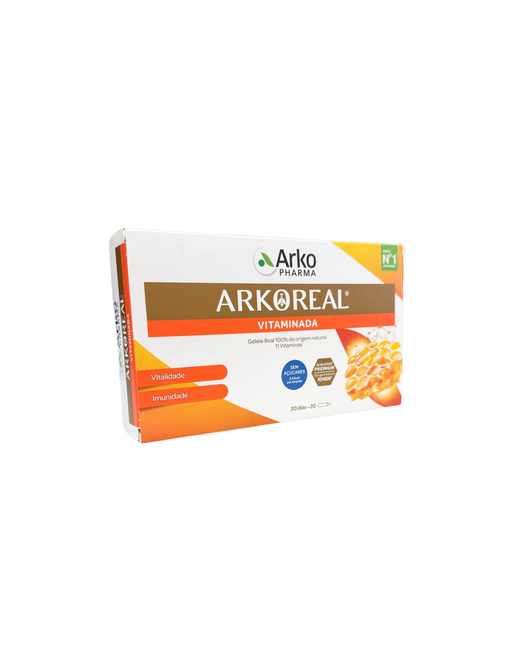 Arkoreal jalea real 1000 MG vitaminada sin azucar 20 ampollas bebibles