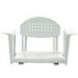 Asiento de bañera ajustable de aluminio anticorrosión profilo con respaldo