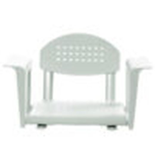 Asiento de bañera ajustable de aluminio anticorrosión profilo con respaldo