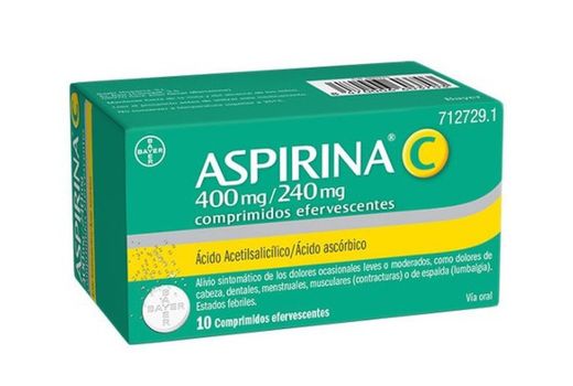 Aspirina C 400 mg/240 mg 10 comprimidos efervescentes