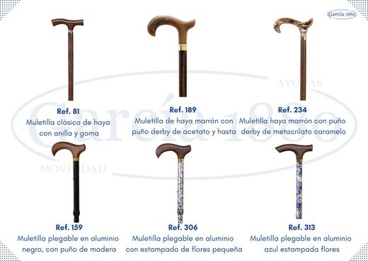 Bengala dobrável em alumínio com estampa de flores REF. 313