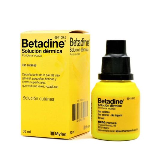 Betadine 100 mg/ml solución tópica 1 frasco 50 ml