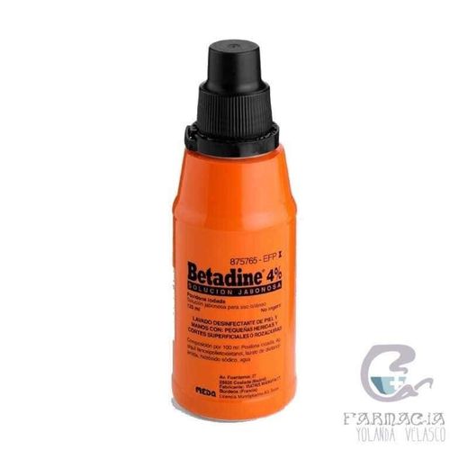 Betadine 40 mg/ml solución tópica jabonosa 125 ml