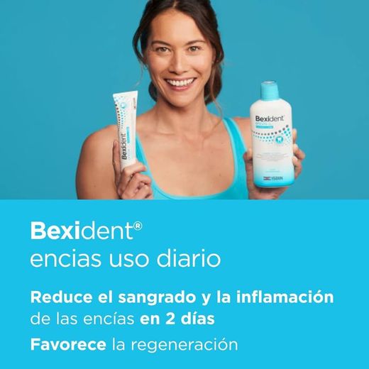 Gengivas Bexident, pacote de enxaguatório bucal + creme dental