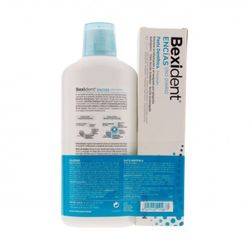 Gengivas Bexident, pacote de enxaguatório bucal + creme dental