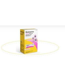 Biodramina Infantil 12,5 mg 12 Sobres Monodosis Solución Oral 2,5 mL