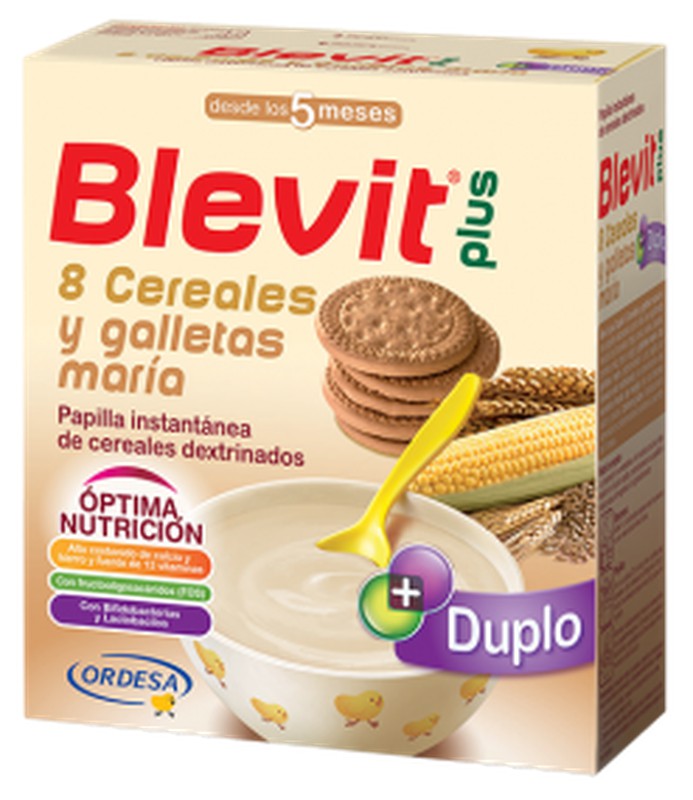 Blevit Plus 5 Cereales - Papilla de Cereales para Bebé con Harina de Avena  y Harina de