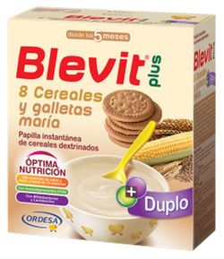 Blevit plus Duplo 8 Cereales y galletas maría 600g
