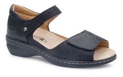 Sandália feminina preta Calzamedi 0668N