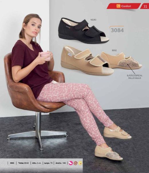 Calzamedi 3084 Sabatilla Ortopedica Negre Talla 36