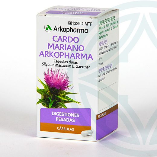 Arkopharma Cardo mariano 390 mg 50 Capsulas