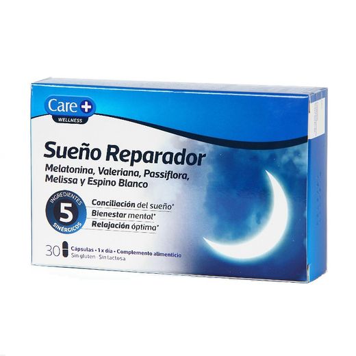 Care+ Wellness Sueño Reparador 30 cápsulas complemento alimenticio para ayudar a dormir