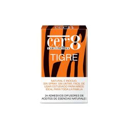 Cer'8 Tigre 24 adesivos difusores de óleo de essência natural