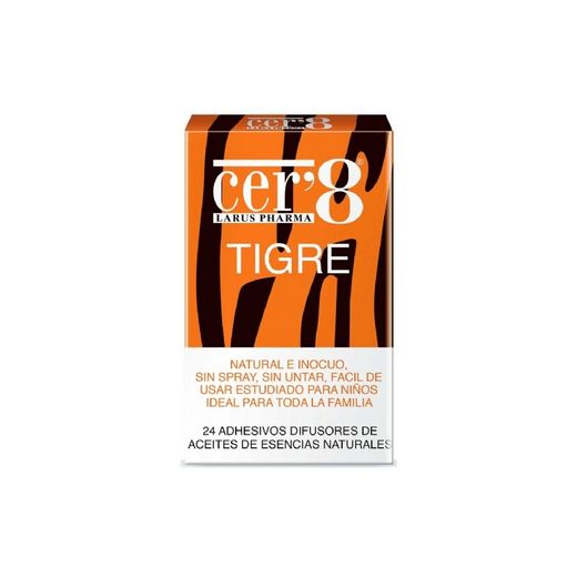 Cer'8 Tigre 24 adesivos difusores de óleo de essência natural