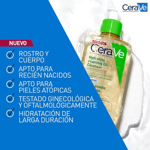Cerave Limpiador en Aceite Espumoso Hidratante 473ml
